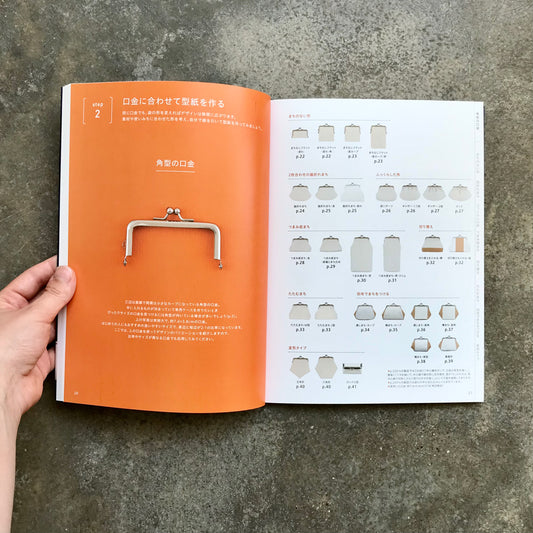 A book of coin purse patterns | がまぐちの型紙の本