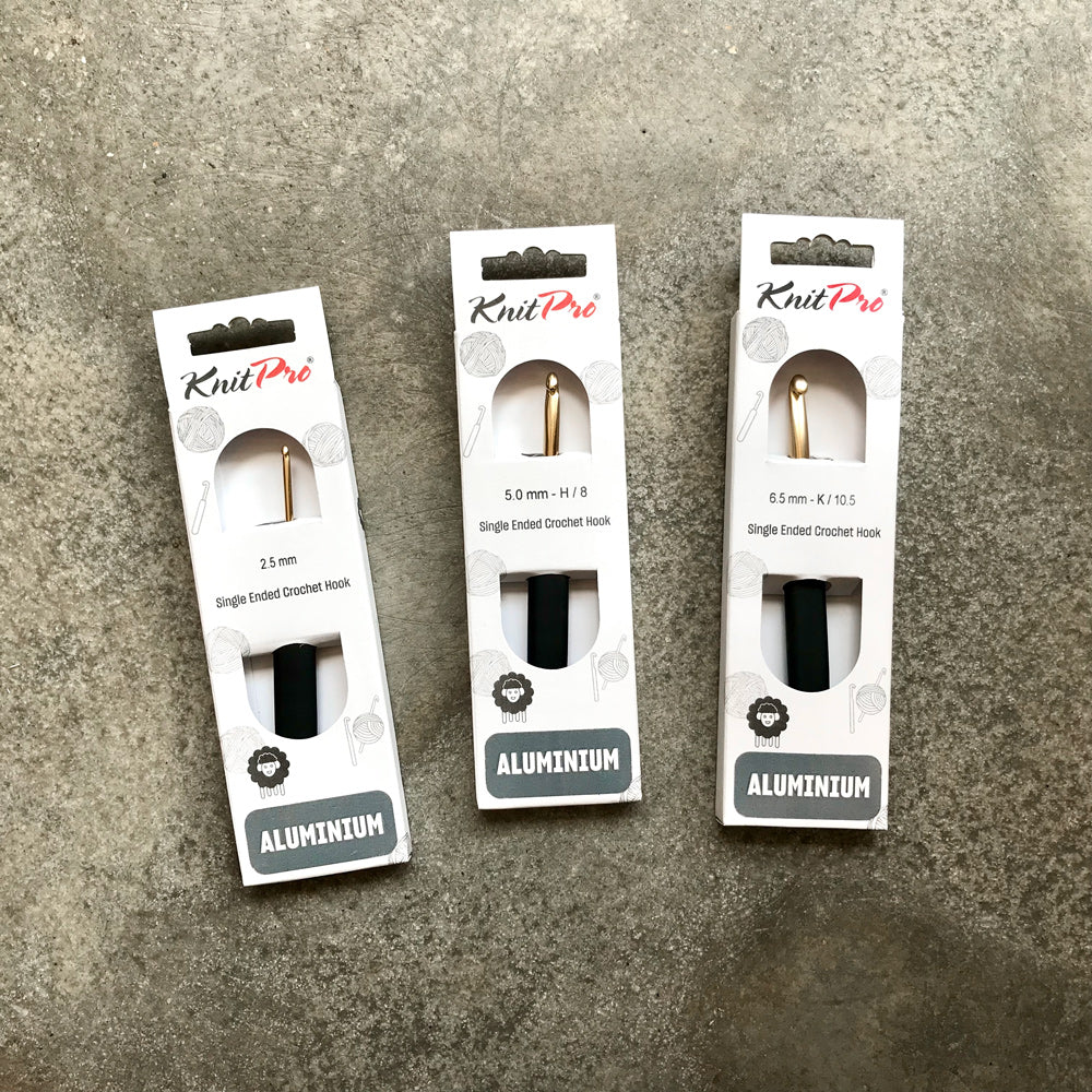 KnitPro gold aluminium crochet hook