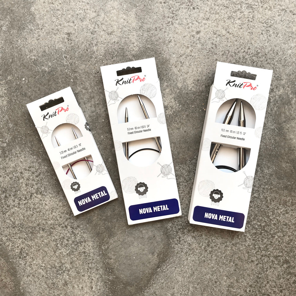 KnitPro Nova agulhas circulares de metal