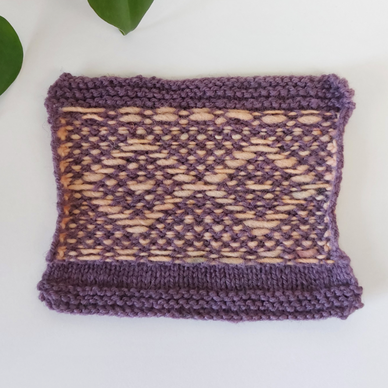 Purl inlay colorwork