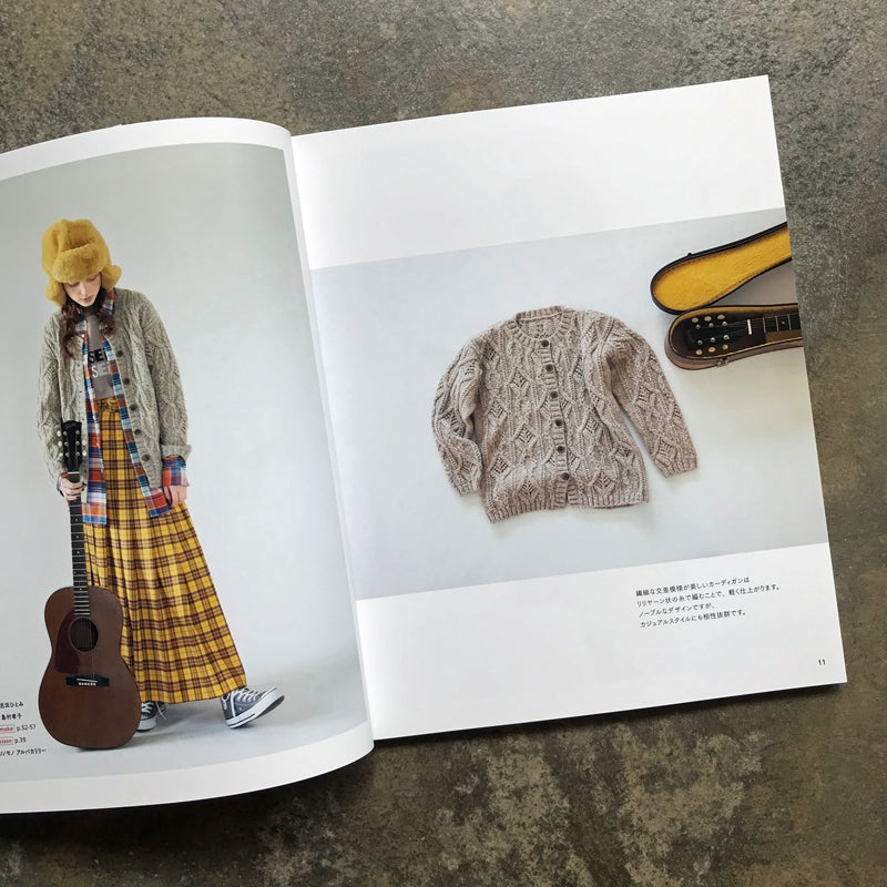 Basic wear and things knitted with needles using Sonomono | ソノモノで編む棒針編みのベーシックウエアとこもの
