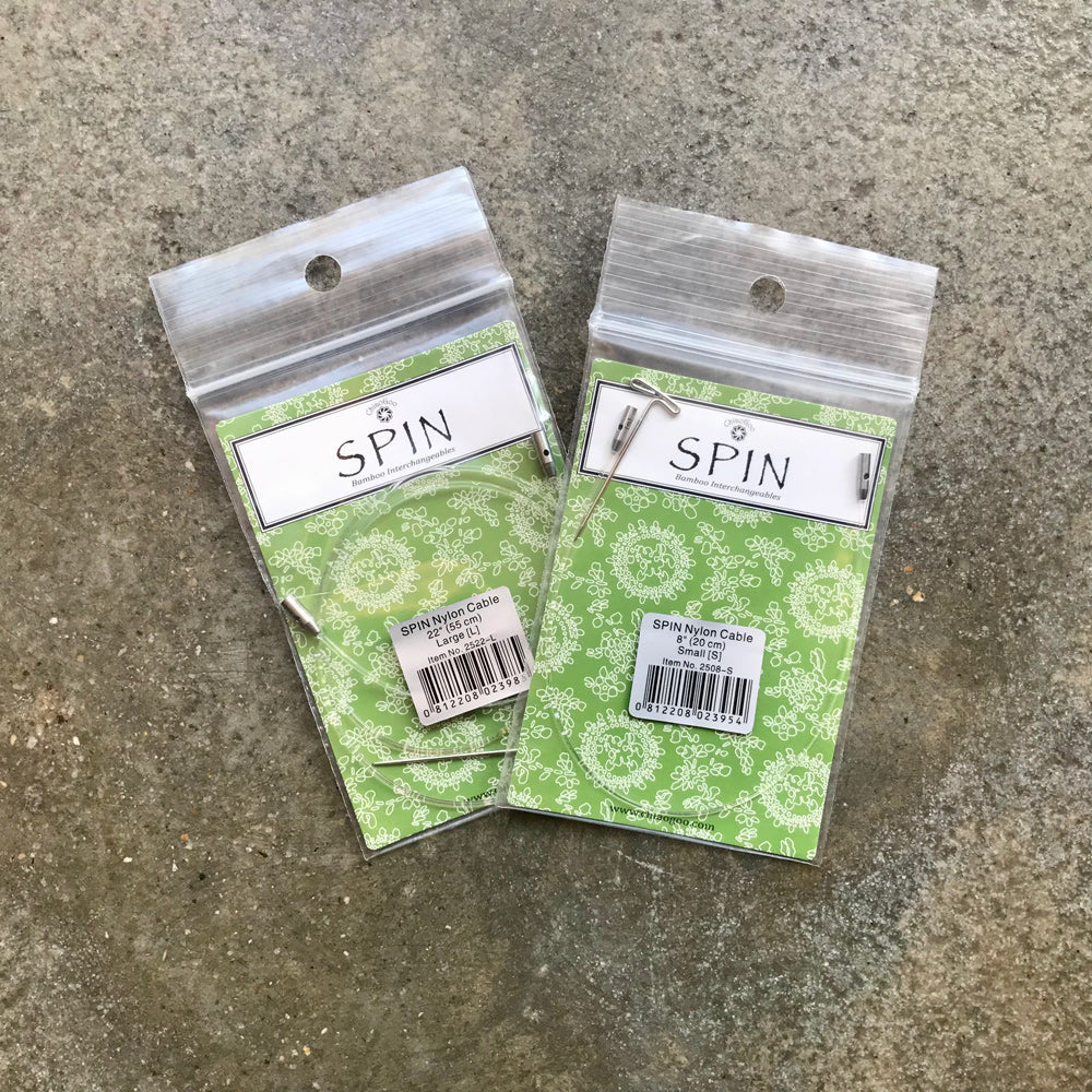 Chiaogoo SPIN nylon cables for interchangeable needles