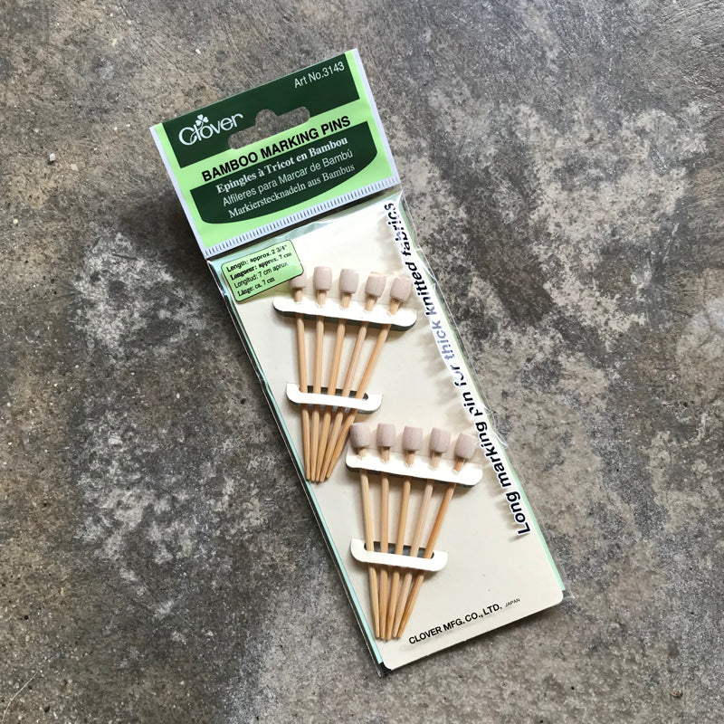 Clover Bamboo marking pins – Retrosaria