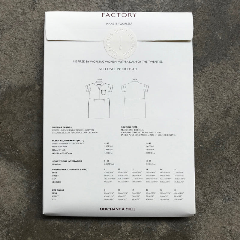 Merchant & Mills The Factory Dress Pattern