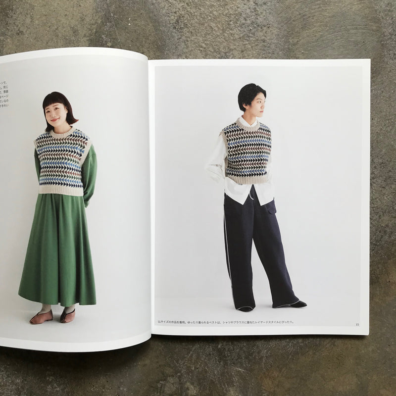 Kaze Kobo's classic knitwear, knit, knit, and wear | 風工房の定番ニット編んで、編んで・着る M・L・LLサイズ展開つき