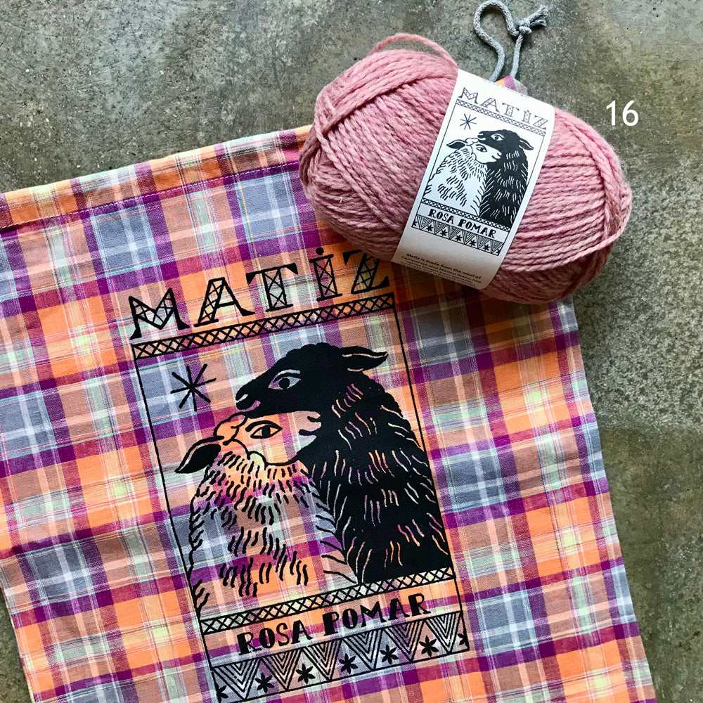 Matiz yarn in shade 16 pink for Autumn Pullover kit