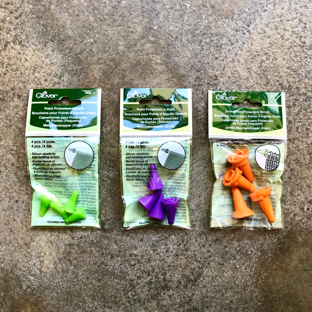 Protectores de agulhas de tricot