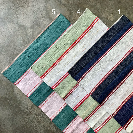 Handwoven rag rug