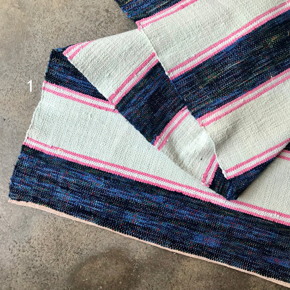 Handwoven rag rug
