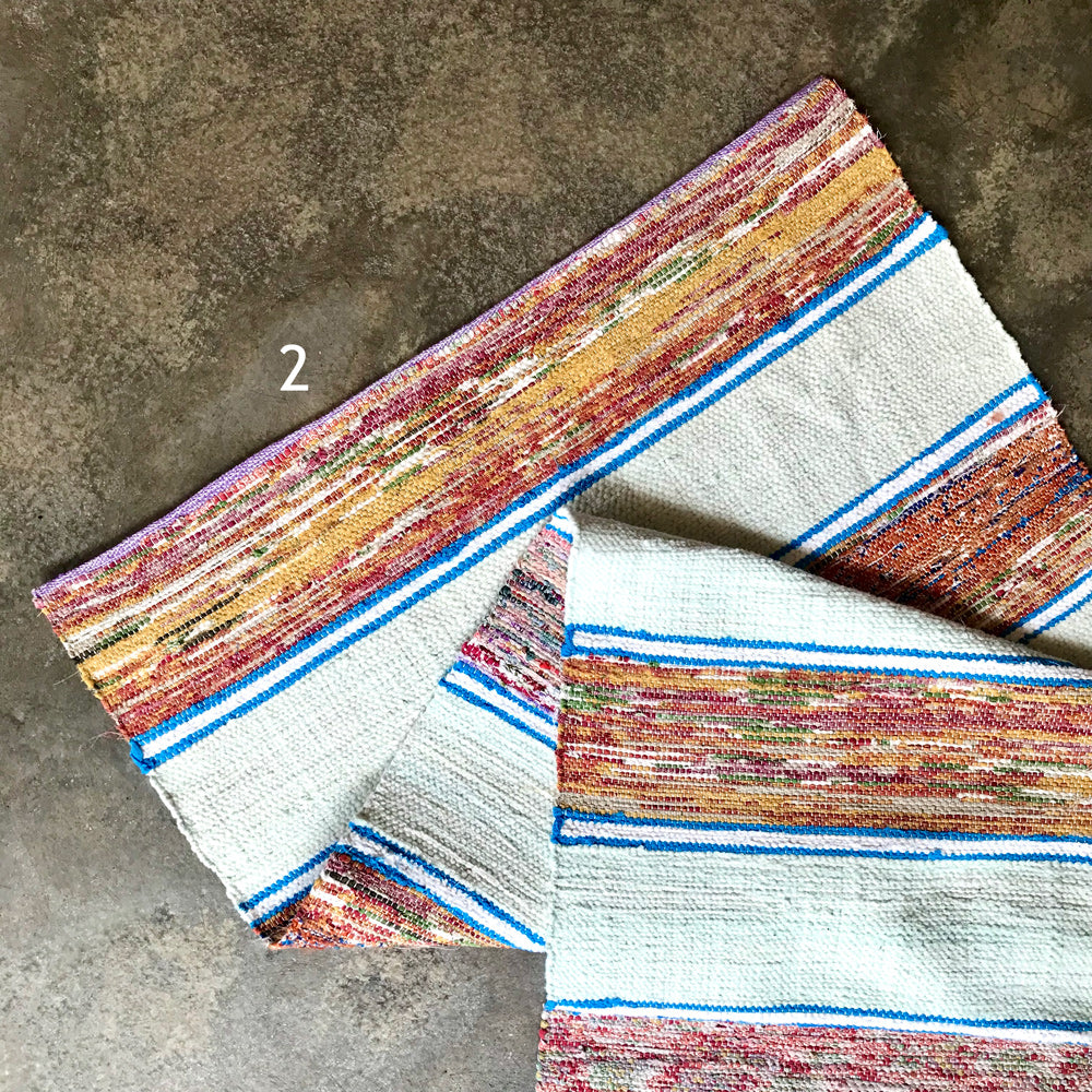 Handwoven rag rug