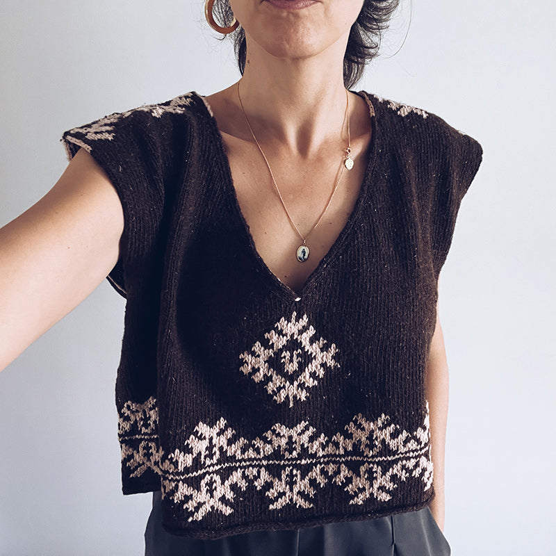 Kit colete Forest Keys em João | Forest Keys vest kit with João yarn