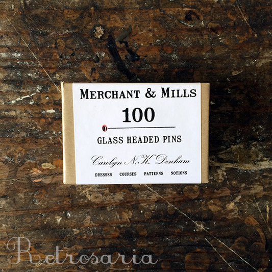 Alfinetes com cabeça de vidro Merchant & Mills Glass headed pins
