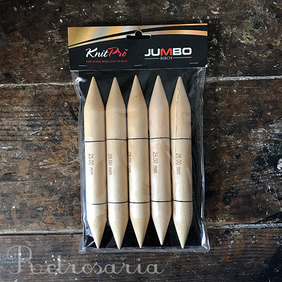 Agulhas de duas pontas KnitPro Jumbo Birch