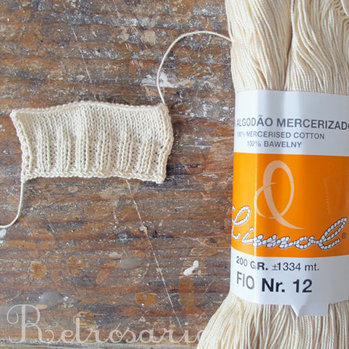 Fio de algodão "cinta laranja" para meia Limol n. 12 | Mercerized cotton