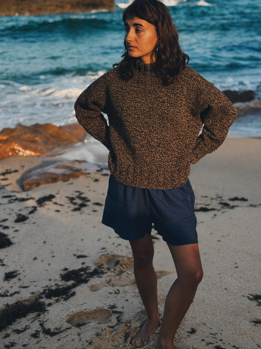Kharoub sweater by Rosa Pomar in Zagal 910