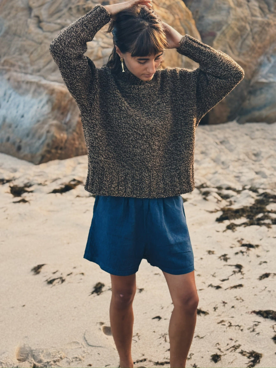 Kharoub sweater by Rosa Pomar in Zagal 910