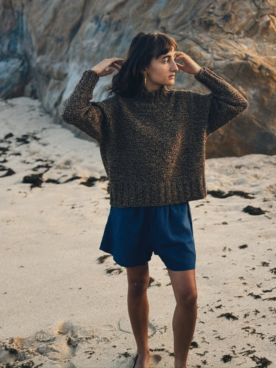 Kharoub sweater by Rosa Pomar in Zagal 910