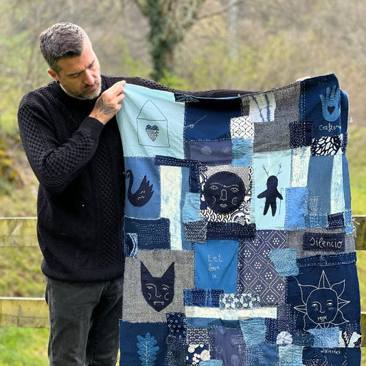 Aitor Saraiba cerzido e sashiko