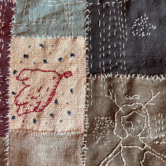 Aitor Saraiba cerzido e sashiko