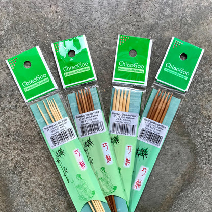 ChiaoGoo Bamboo double pointed needles (DPN)
