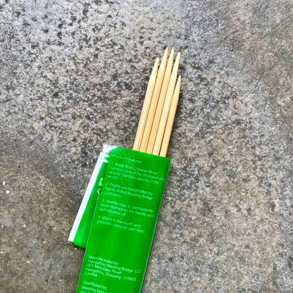 ChiaoGoo Bamboo double pointed needles (DPN) Natural