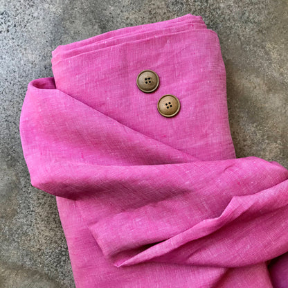 Chieming F: a bright pink linen fabric
