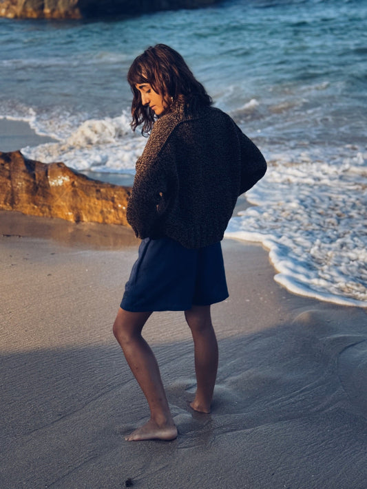 Kharoub sweater by Rosa Pomar in Zagal 910