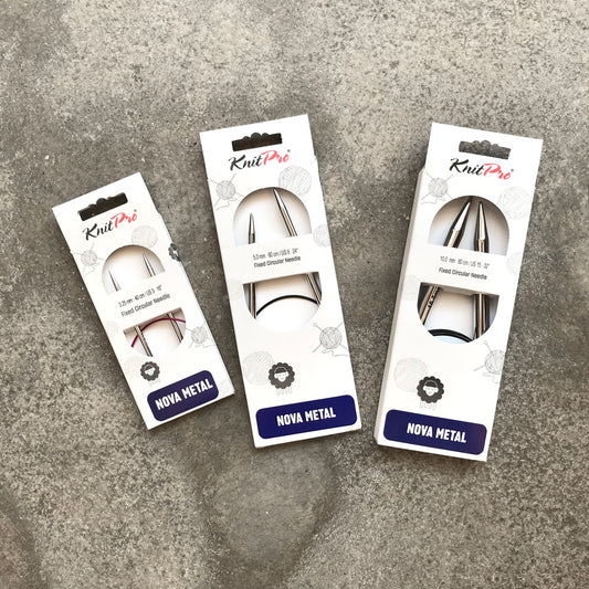 KnitPro Nova agulhas circulares de metal