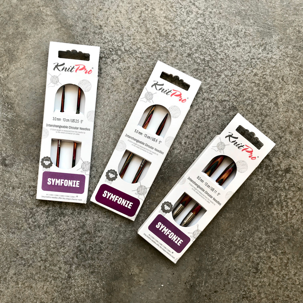 KnitPro Symfonie pontas para agulhas circulares intercambiáveis de madeira