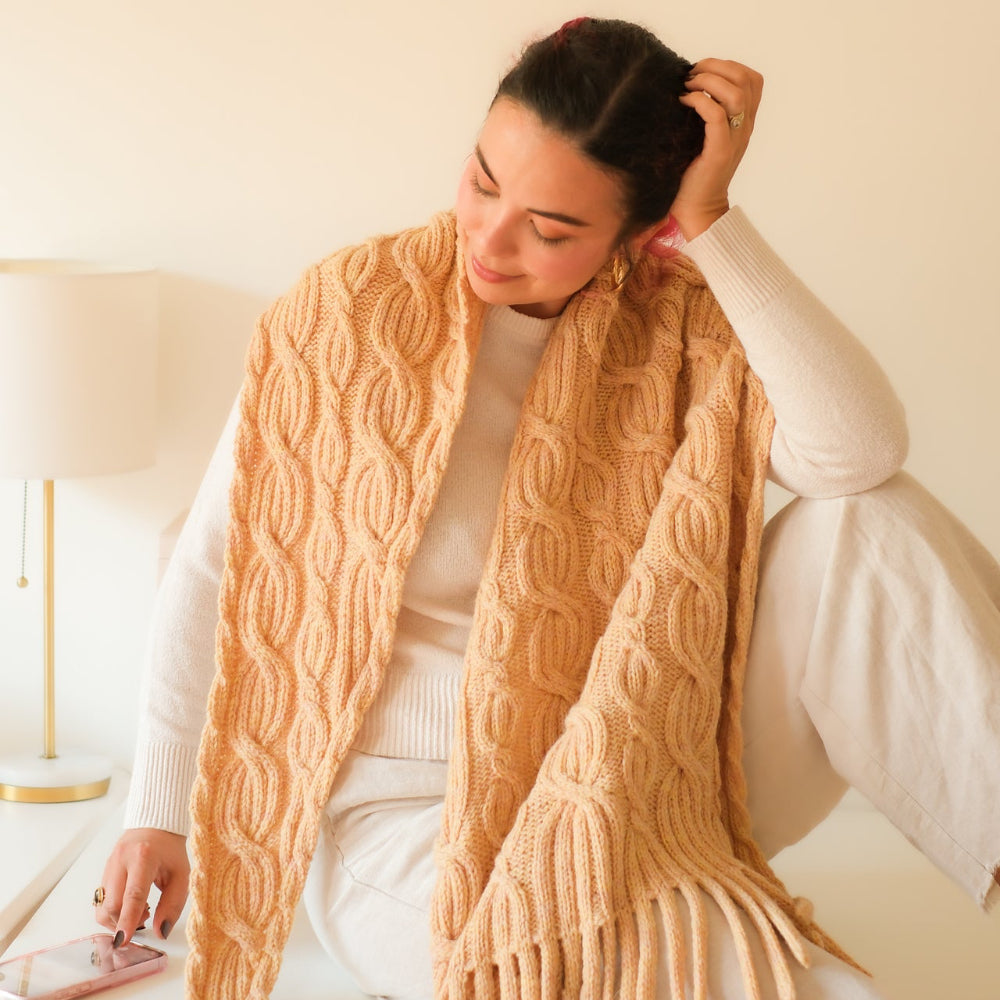 Milk Bun Shawl in Matiz 19