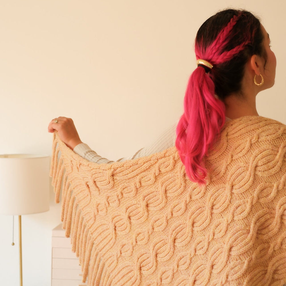Milk Bun Shawl in Matiz 19