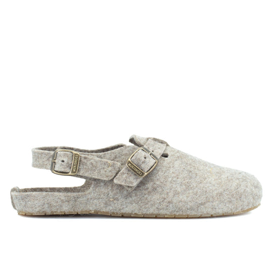 Mukishoes x Rosa Pomar Soca Lana in portuguese wool felt side profile