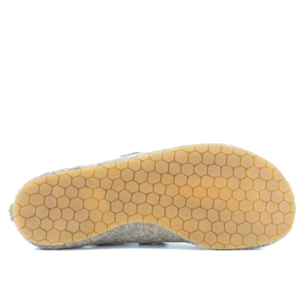 Mukishoes x Rosa Pomar Soca Lana in portuguese wool felt with barefoot rubber sole