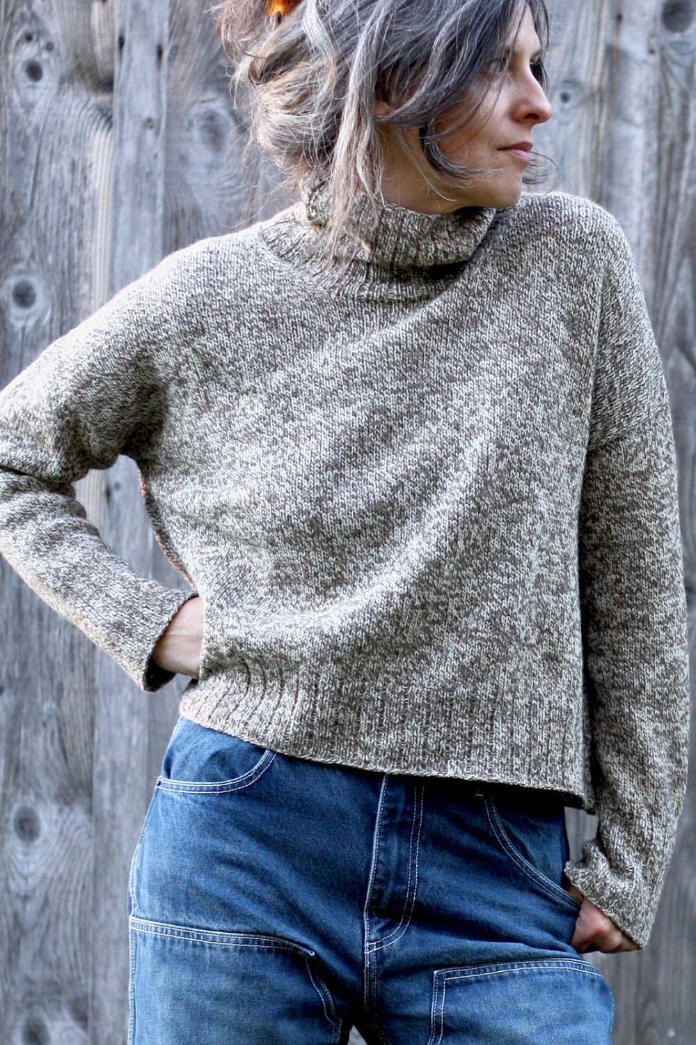 Saltbox Pullover in Vovó 40