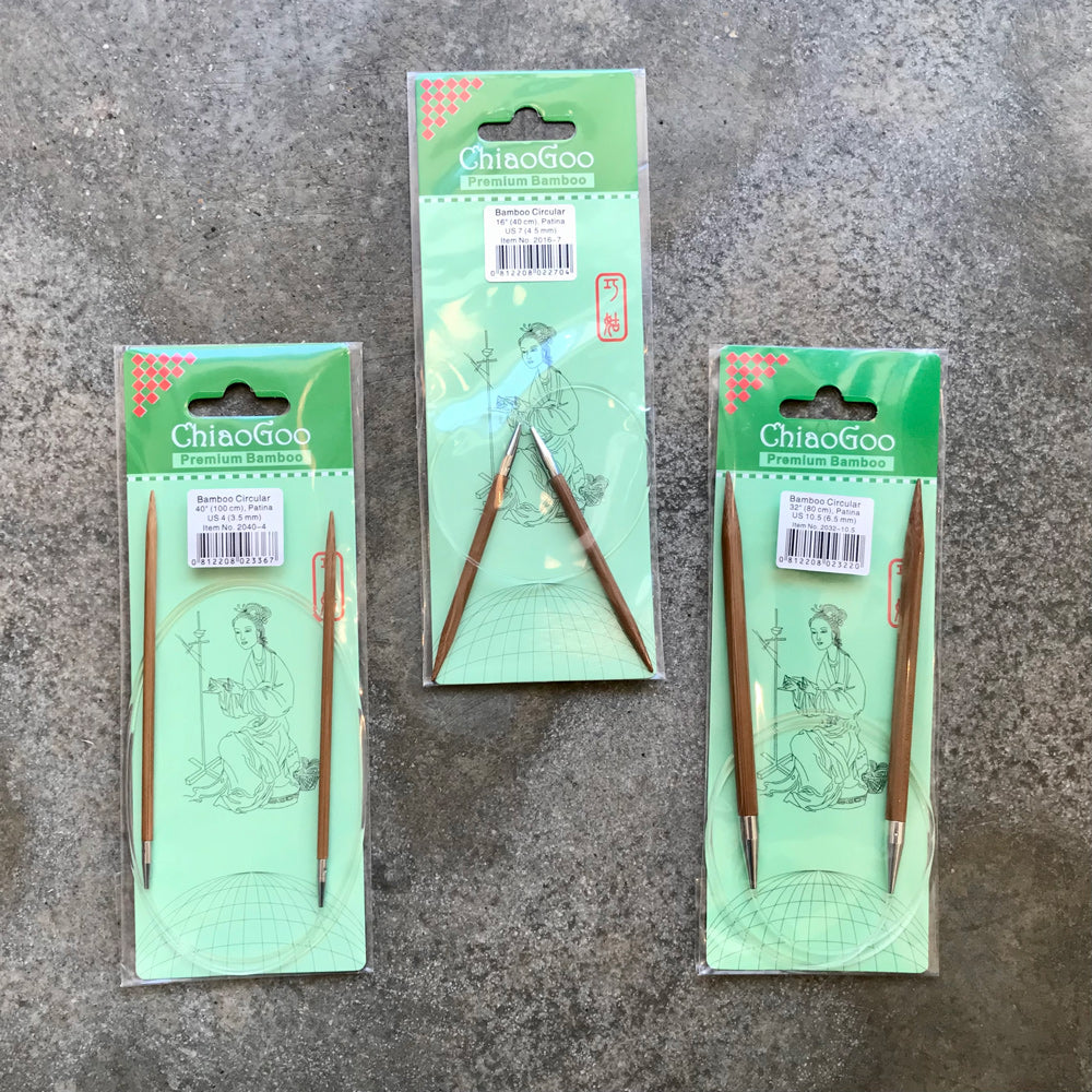 ChiaoGoo Premium Bamboo circular needles