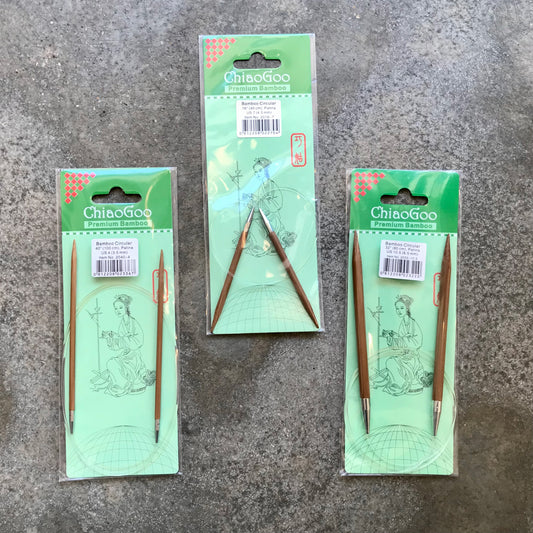 ChiaoGoo Premium Bamboo agulhas circulares em bambu