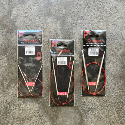 ChiaoGoo Red Lace metal circular needles