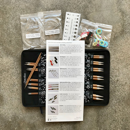 ChiaoGoo SPIN bamboo interchangeable circular needles set