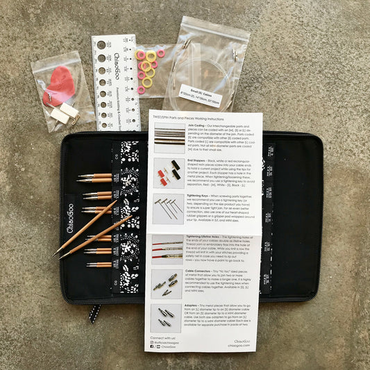 ChiaoGoo SPIN bamboo interchangeable circular needles set