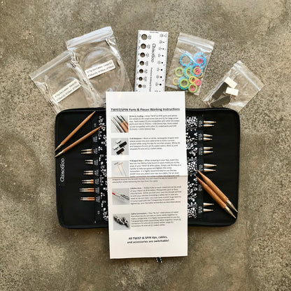 ChiaoGoo SPIN bamboo interchangeable circular needles set
