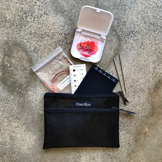 ChiaoGoo TWIST MINIS Red Lace 5in Interchangeable Knitting Set
