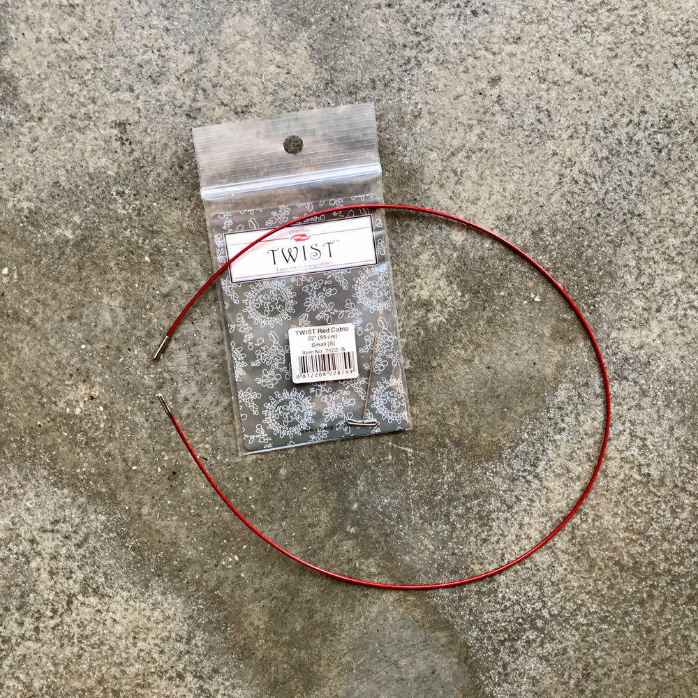 ChiaoGoo TWIST red cables for interchangeable needles