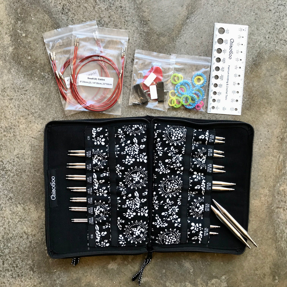 ChiaoGoo TWIST Red Lace interchangeable circular needles set