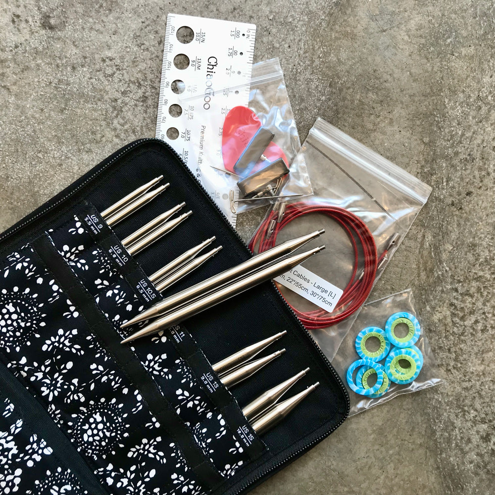 ChiaoGoo TWIST Red Lace interchangeable circular needles set