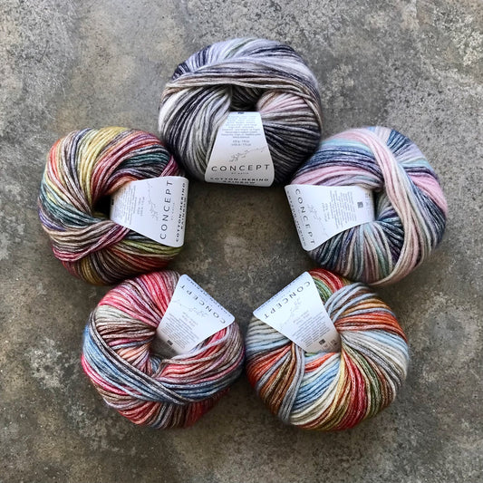 Katia Concept Cotton-Merino Rainbow