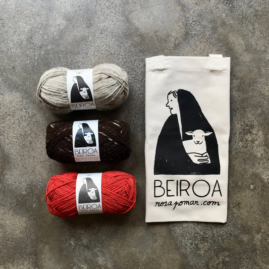 Liina shawl kit Beiroa version
