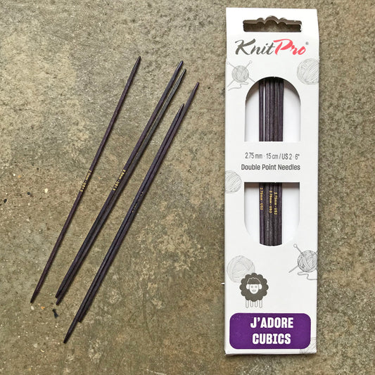 KnitPro J’ADORE Cubics double pointed needles