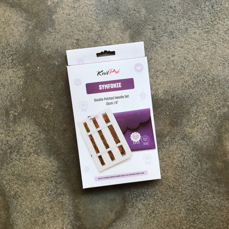 Knitpro Symfonie Wood DPN sock needle set