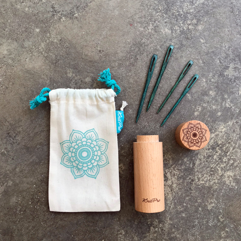 Knitpro Teal Wooden Darning Needles