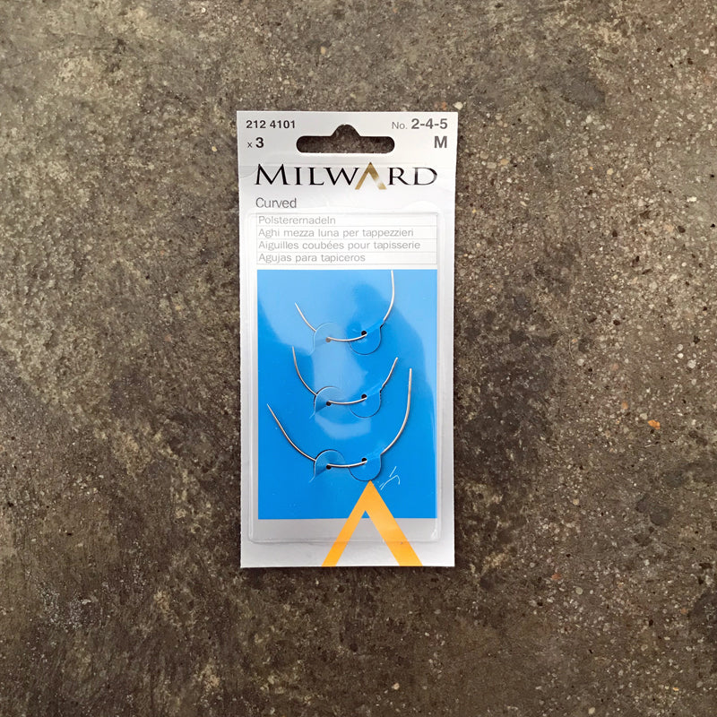 Milward curved hand sewing needles
